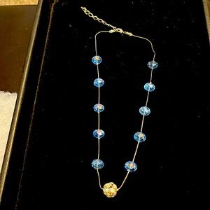 Crystal blue necklace